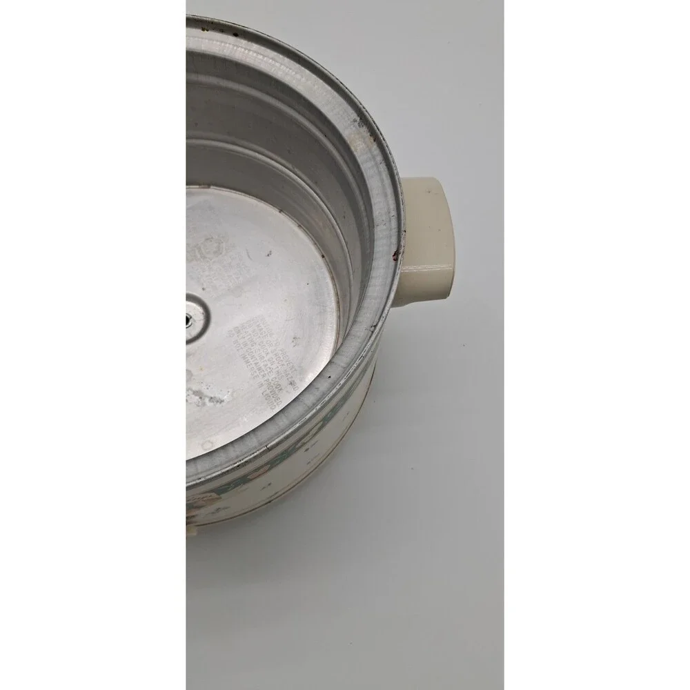 Vintage Rival Crockpot A Garden of Good Things Model 3355 Plastic Lid 5 Quart